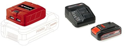 Einhell adattatore USB a batteria TE-CP 18 Li USB Solo Power X-Change + 2,5 Ah Power X-Change Batteria