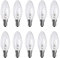 Light Bulbs Small Screw in Candle, Ịṇcạṇḍẹṣcẹṇṭ Candle Bulbs Dimmable 2̣5̣Ẉạṭṭ, 10 Pack Screw in Light Bulbs SES E14, Warm White 2700K, 230V