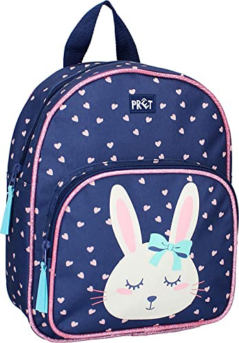 Prêt Rucksack Little Smiles | Mit einem Bild Ihres Lieblingshelden! | Ideal für den jungen Abenteurer | Black Blau -Einheitsgröße