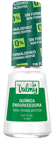 Valmy Chemischer Nagelhärter, Formaldehydfrei und ohne schädliche Formel 7 Inhaltstoffe, stärkende und schützende Nagellack-Behandlung, 14 ml (1 Einheit)
