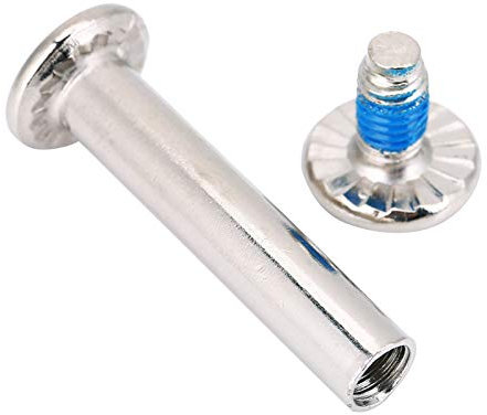 DAUERHAFT Skating Schrauben Inline Skate Ersatz für Innen und Außenachse, für Inline Skating, für das Hinterrad und die Bremsschraube(Internal Length 36mm)