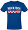 Alsino Hrvatska EM Fan Shirt Kroatien Europameisterschaft 100% Baumwolle T-Shirt Rundhals Fanartikel Alle Größen Herren Damen Fan-Shirt
