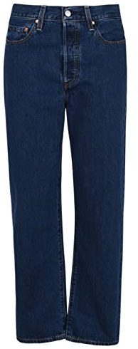 Levi's Damen Ribcage Straight Ankle Jeans,Dark Mineral,29W / 29L