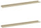 vidaXL 2X Wandregal Bücherregal Wandboard Schweberegal Hängeregal Dekoregal Freischwebend Regal Büroregal Wandablage Weiß Sonoma-Eiche 100x9x3cm
