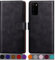 SUANPOT [RFID Schutz für Samsung Galaxy S20 Hülle PU Leder Handyhülle Lederhülle Klapphülle Kartenfach Flip Cover für Samsung S20 Handy hülle Leather Wallet Phone Case Schwarz