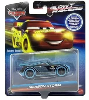 Disney Cars Jackson Storm Glow Racer Spielzeugfahrzeug ab 3 Jahren