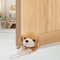 MAGZO Golden Retriever Zugluftstopper, kälteisolierend, 93 cm, dekorativer Thermo-Türstopper, Kälteschutz, Zugluftstopper aus Polyester, Blond