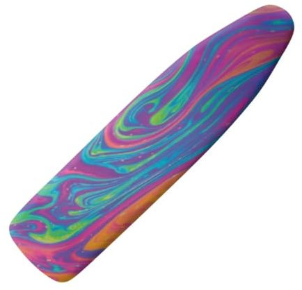 Jeiento Rainbow Marble Ironing Board Cover Full Size Ironing Board Covers Protective Cover with Elastic Edge Stain Resistant & Durable Scorch Protective Cover,15x54 Inches