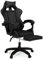 IDMarket - Fauteuil de Gaming Alex réglable avec Repose-Pied, Coussin de tête et Coussin Lombaire Noir