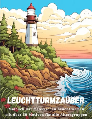 Leuchtturmzauber: Malbuch mit malerischen Leuchttürmen - über 50 Motive für alle Altersgruppen - zur Entspannung und weniger Stress