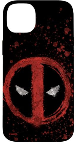 iPhone 14 Plus Marvel Deadpool Wade Wilson Icon Paint Splatter Case