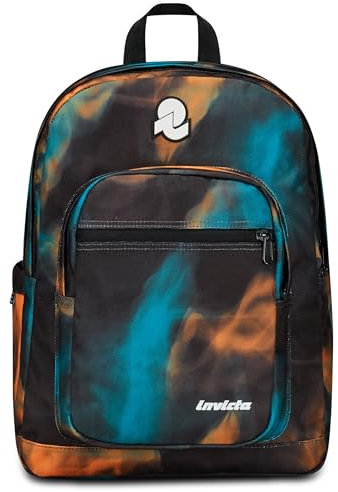 Invicta Jelek Schulranzen, Daypack, Tagesrucksack, Rucksack mit Trinkflaschenfach, Laptopfach, Extra Platz - 38 LT - Unisex, für Schule, Sport und Freizeit, Uni, mehrfarbig - Mädchen, Jungen