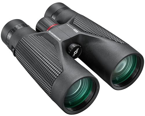 Simmons - Pro Hunter 10x50 Fernglas - Schwarz - Dachkantprisma - Vollvergütet - IPX7 wasserdicht - Vogelbeobachtung - Reisen - Sport - Outdoor