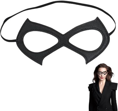 Schwarze Katze Maske Schwarz Halloween Maske Damen,Erwachsene Mask,Katzen Masken,Katzenmaske,Halbe Katzenmasken,Halloween Karneval Ledermaske Party Ball für Damen Frauen Mädchen Cosplay
