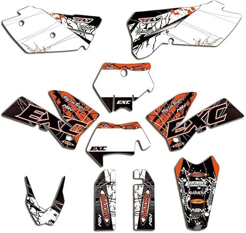MXP Graphics 3M - Kit de adhesivos para ktm 125 150 200 250 300 350 400 450 500 525 EXC 2005 2006 2007