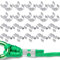 Zonon 20 Pack 5/8 Rope Clamps Heavy Duty Stainless Steel Double Rope Clamps Rope End Metal Clips Fits 1/2 Inch to 5/8 Inch Twisted or Braided Ropes