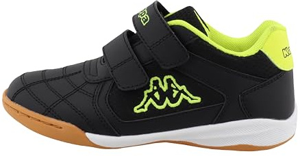 Supremo - Kappa 95k0233002 Basket, Noir/Jaune Fluo, 38 EU