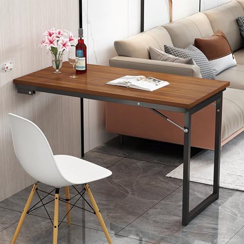 uofgcru Wandtisch Klappbar, Schwebender Multifunktional Küchentisch Platzsparender Schwebender Schreibtisch for Die Wand im Küche, Esszimmer-100×60×75cm