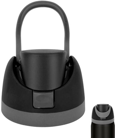 Replacement Lid for Owala Freesip,for Owala16oz 24oz 32oz 40oz,One-Touch Water Bottle Top Cap,Reusable,black