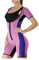 XUEBIN Damen Neopren Abnehmen Sauna Schwitzanzug Ärmeln Für Gewichtsverlust Full Body Shaper,Jumpsuit, Saunaanzüge Für Damen Saunaanzug(Pink,XXL)