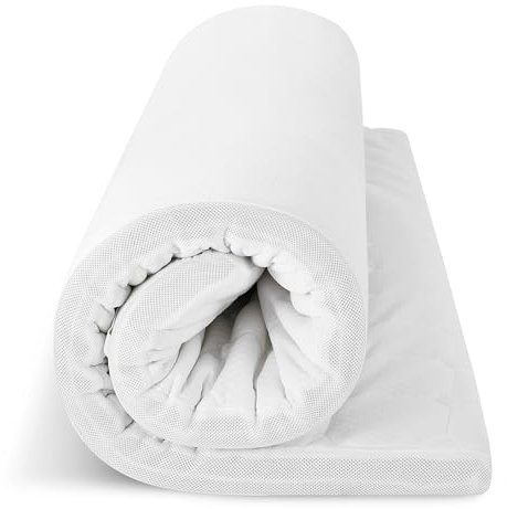 EGO HOME Matratzen Topper 140x200, 7cm Höhe Matratzentopper Härtegrade H2 mit 7 Zonen Schneiden Kaltschaumkern, Öko-TEX Zertifiziert, Matratzenauflage 140x200cm für Boxspringbett Schlafsofa