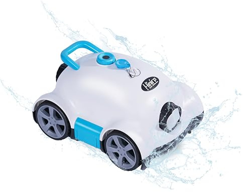 Hinice Cordless Robotic Pool Cleaner,Automatic Pool Vacuum Robot for In-Ground/Above Ground Pools,150 Min Runtime, IPX8 Waterproof, 2200 Sq Ft Coverage (White)