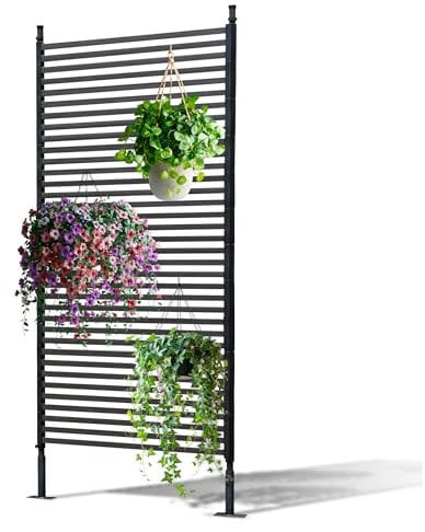 Gartenwelt Riegelsberger Lamellenzaun 90x180 cm braun (ohne Füße) Sichtschutz Pflanzenunterstützung Deko für Garten und Terrasse