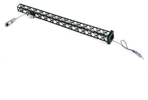 Bebykilemi 5 Stück Gittermast-LED-Leuchten für H0 Modelleisenbahn, geeignet für 3-V-Betrieb mit Widerständen für höhere Spannungen
