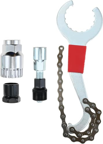 MUXSAM Sliver Bicycle Crank Extractor Puller,Bottom Bracket Remover Crank Arm Remover Spanner/Wrench Repair Tools Kit for Mountain Bike Bicycle MTB Square Threaded Crankset