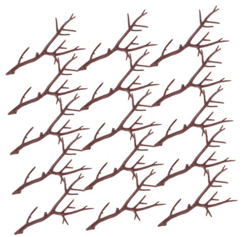 MUELODSIC 20stücke Teiliges Weihnachts- Mini Kunststoff-rentiergeweihe Und Schneemann-hände Lange Bastelzweige Für Festliche Dekorationen Zu Hause Und Partys