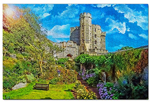 Großbritannien England Windsor Castle Puzzle für Erwachsene 100 Teile Reisegeschenk Souvenir 45,5x35,5CM