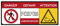 Bagger-Aufkleber Danger Gefahr Attention Lebensgefahr 500 x 200 mm Warnschild Schwenkbereich Bagger