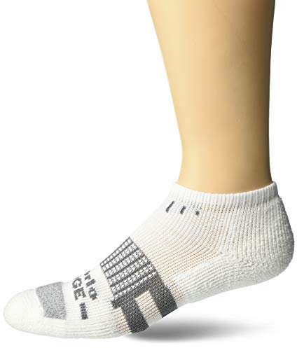thorlos Unisex-Erwachsene Edge Court Low Cut Socks Tennissocken, Weiß, Medium