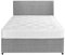 Perfect Sleep 4FT6 Double Fabric Divan Bed set Including Medium feel Mattress And Matching Headboard