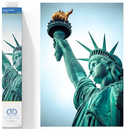 DIAMOND DOTZ Painting Kit: Intermediate, DD12, Statue of Liberty, 47 x 70cm