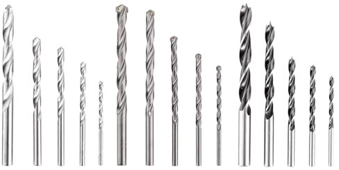 Original Einhell 15-tlg. Bohrer-Set (Schlagbohrmaschinen-Zubehör, inkl. 5x Bohrer für Holz, 5x HM-Bohrer für Beton, 5x HSS-Bohrer für Stahl)