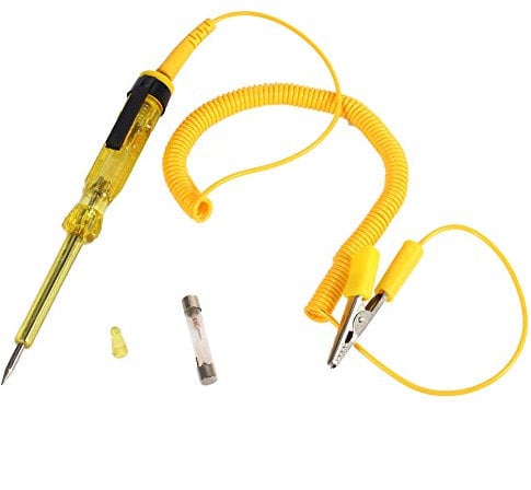 Circuit Tester, Car Electrical Circuit Continuity Tester Car Tester Pen Auto Truck Car Test Light Pen Circuit Testing Screwdriver Automotive Voltage Circuit Tester DC 6V 12V 24V