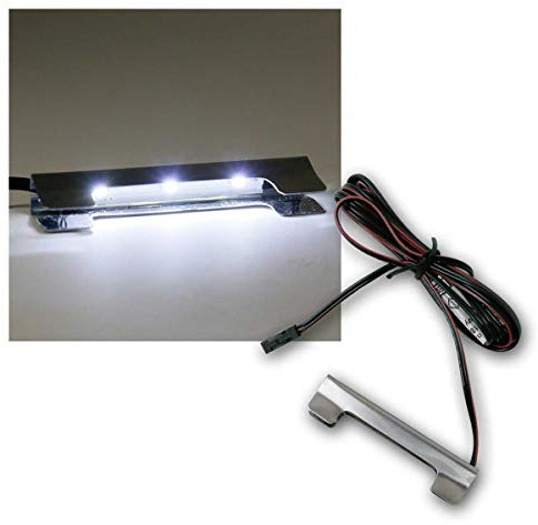 world-trading-net - Metall-Clip Glasbodenbeleuchtung, kaltweiß, 12V, 2m Anschlusskabel mit Mini-Stecker