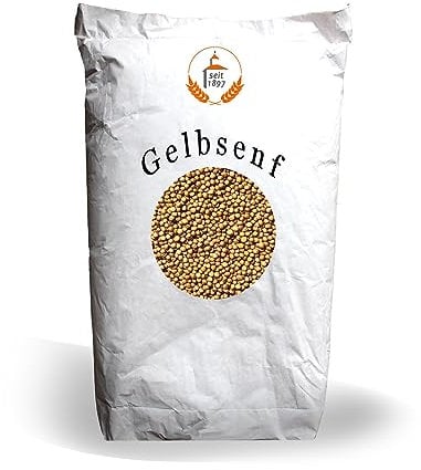 LanDixx Senf Gelbsenf Weißer Senf Speise-Senf Saatgut 25 kg