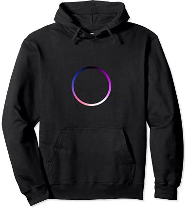 Genderfluid Pride Colors Ring Circle Pullover Hoodie