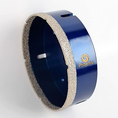 Raizi Vacuum Brazed Diamond Core Drill Bit Diamond Hole Saw for Porcelain Tile, Ceramic, Granite,Marble, Stone& Concrete (110mm)