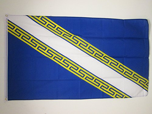 AZ FLAG - Drapeau Champagne-Ardenne - 90x60 cm - Drapeau Province Champenoise 100% Polyester Avec Oeillets Métalliques Intégrés - Pavillon 50 g