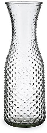 Quid Viba Tischflasche, Glas, 1 l, geeignet für den Kühlschrank, nicht mikrowellengeeignet, recycelbar