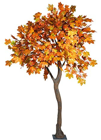 Ahorn-Baum Deko-Baum Herbstbaum Ahornbaum Dekoration Kunstbaum orange/gelb 270cm
