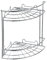 Baroni Home Mensole da Doccia, Mensola Bagno Angolare Acciaio, Scaffale Portaoggetti Cromato Angolo, 18x18x25 cm, 2 Piani