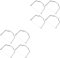 1set4pcs Gadgets Cutting Boiled Leveler Vegetables Lyre Easy for Butter Or Knife and Fruits Sushi Food Semi Cutter Vegetable Cutters Block Slicer Ham Steel Knives Handle Wire (Color : Silverx3pcs, S (