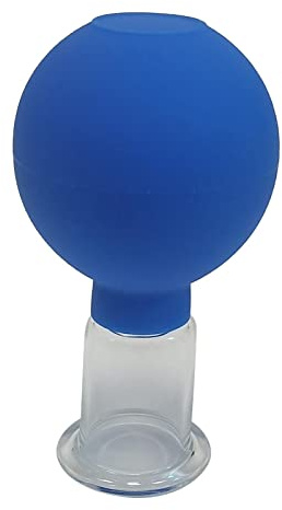 Jojomis Silicone di sicurezza medica professionale coppettazione di vuoto per massaggio Viso Gamba Viso Chineses Anti Cellulite - 1,3 pollici