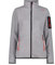 CMP Giacca In Knit-tech da Donna, Silver/Campari, 48