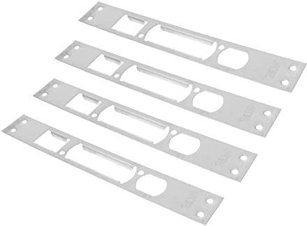 DOITOOL 5pcs Iron Door Security Plate Reinforcement Plate Enhanced Entrance Door Protection Easy to Use Sturdy Wear-Resistant