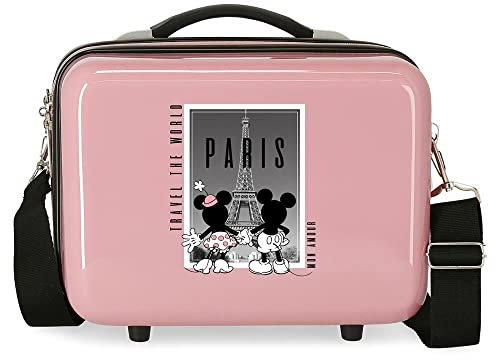 Disney Mickey et Minnie Travel the World Paris Nude Trousse de Toilette Adaptable 29x21x15 cms ABS Rigide 9.14L 0.8 kgs